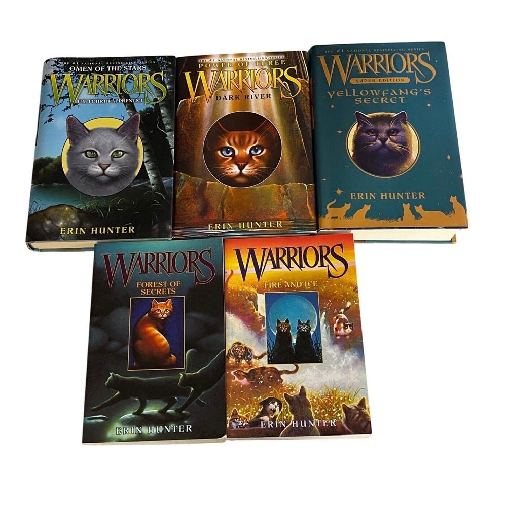 Warriors Erin Hunter Book Lot 5 Titles Yellowfang's Secret Dark River
